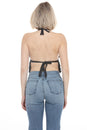 Load image into Gallery viewer, Laced Fringe Crochet Halter Top
