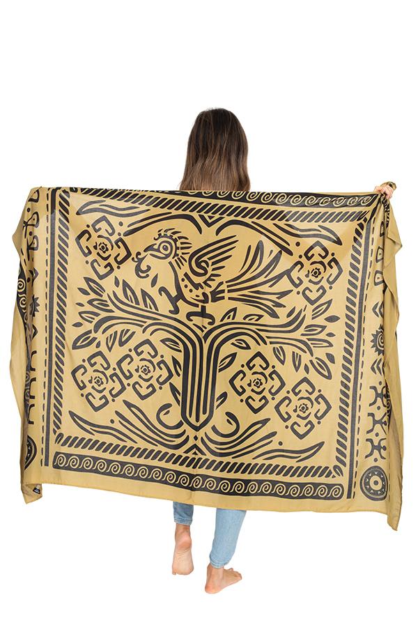 Mayan Tree of Life Travel Scarf