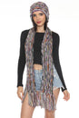 Load image into Gallery viewer, Multi Yarn Fringed Scarf
