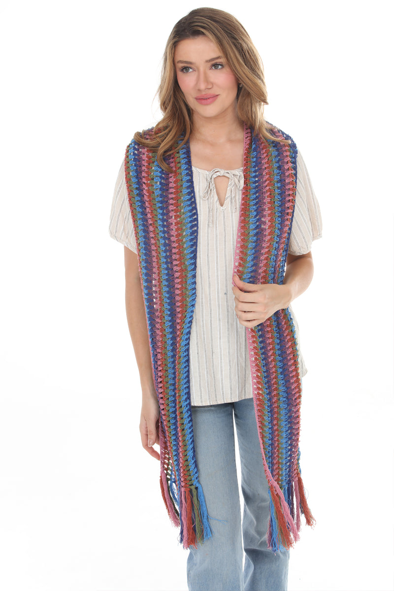Cotton Crochet Lightweight Scarf