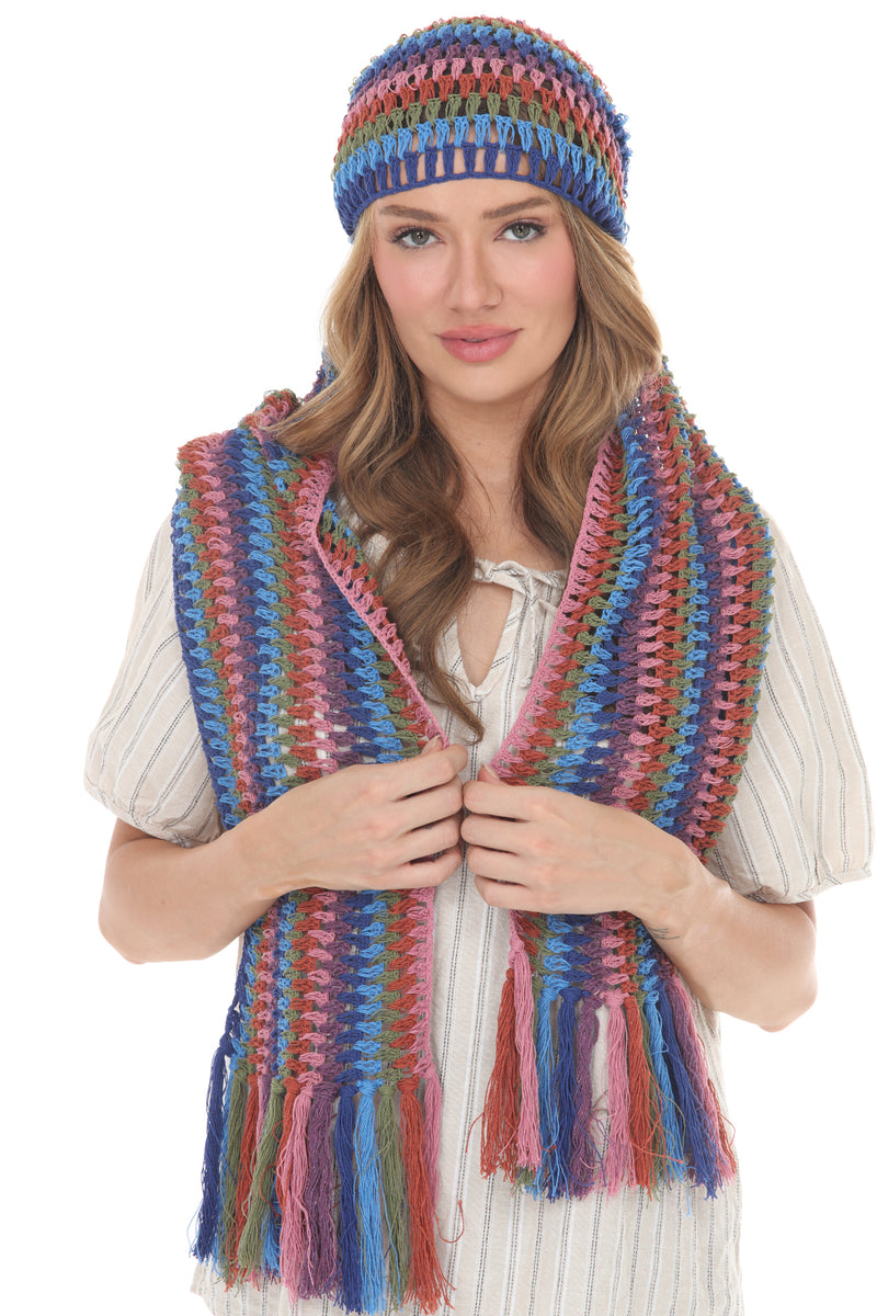Cotton Crochet Lightweight Scarf