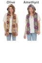 Load image into Gallery viewer, Granny Sq Crochet Hooded Scarf
