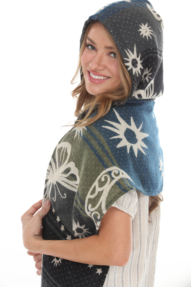 Cozy Butterfily Hooded Scarf