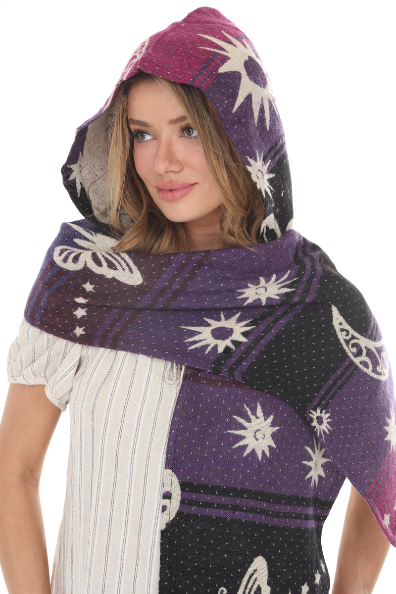 Cozy Butterfily Hooded Scarf