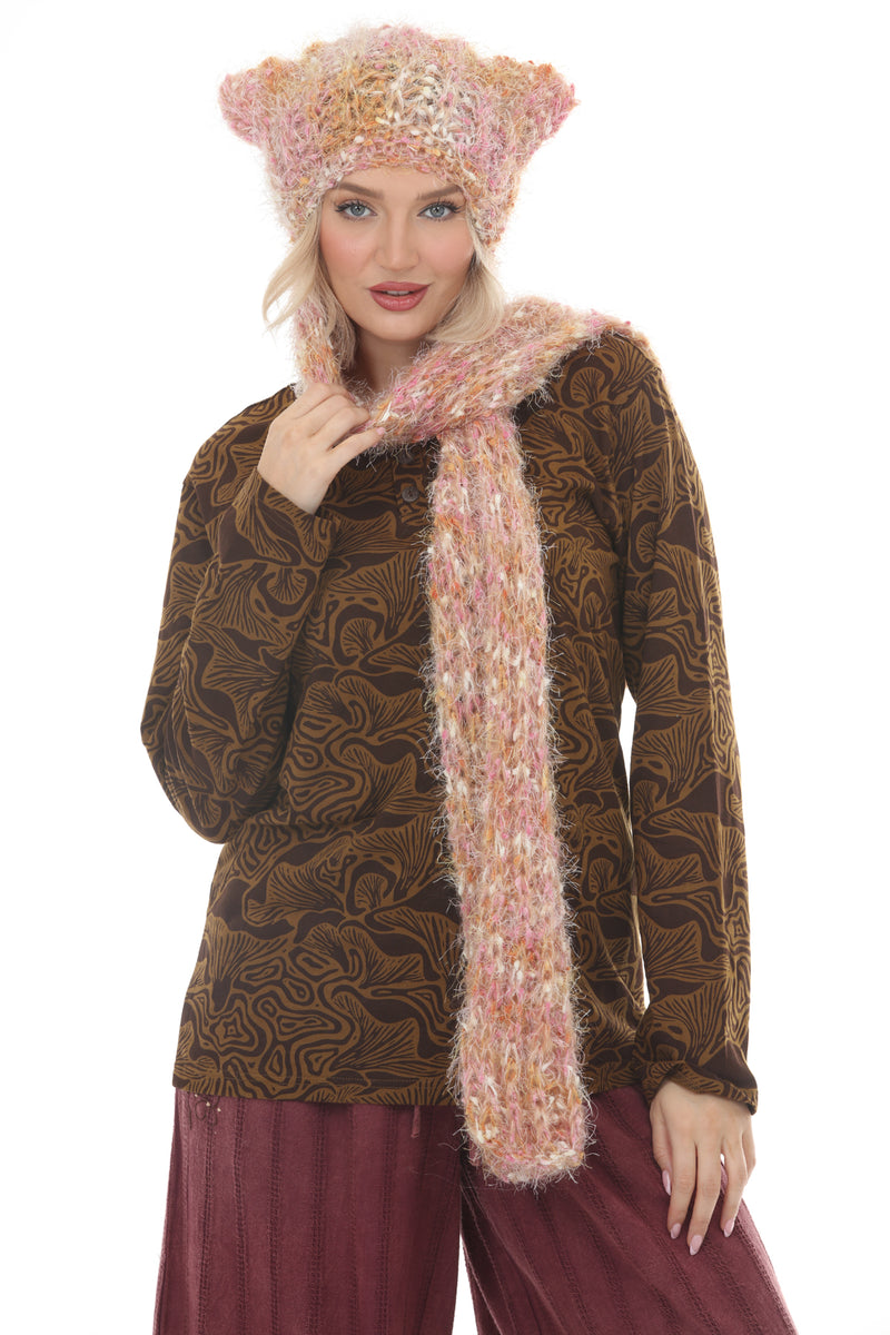 Soft Kitty Hooded Scarf