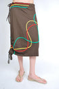 Load image into Gallery viewer, Sinker Skirt with Rasta piping
