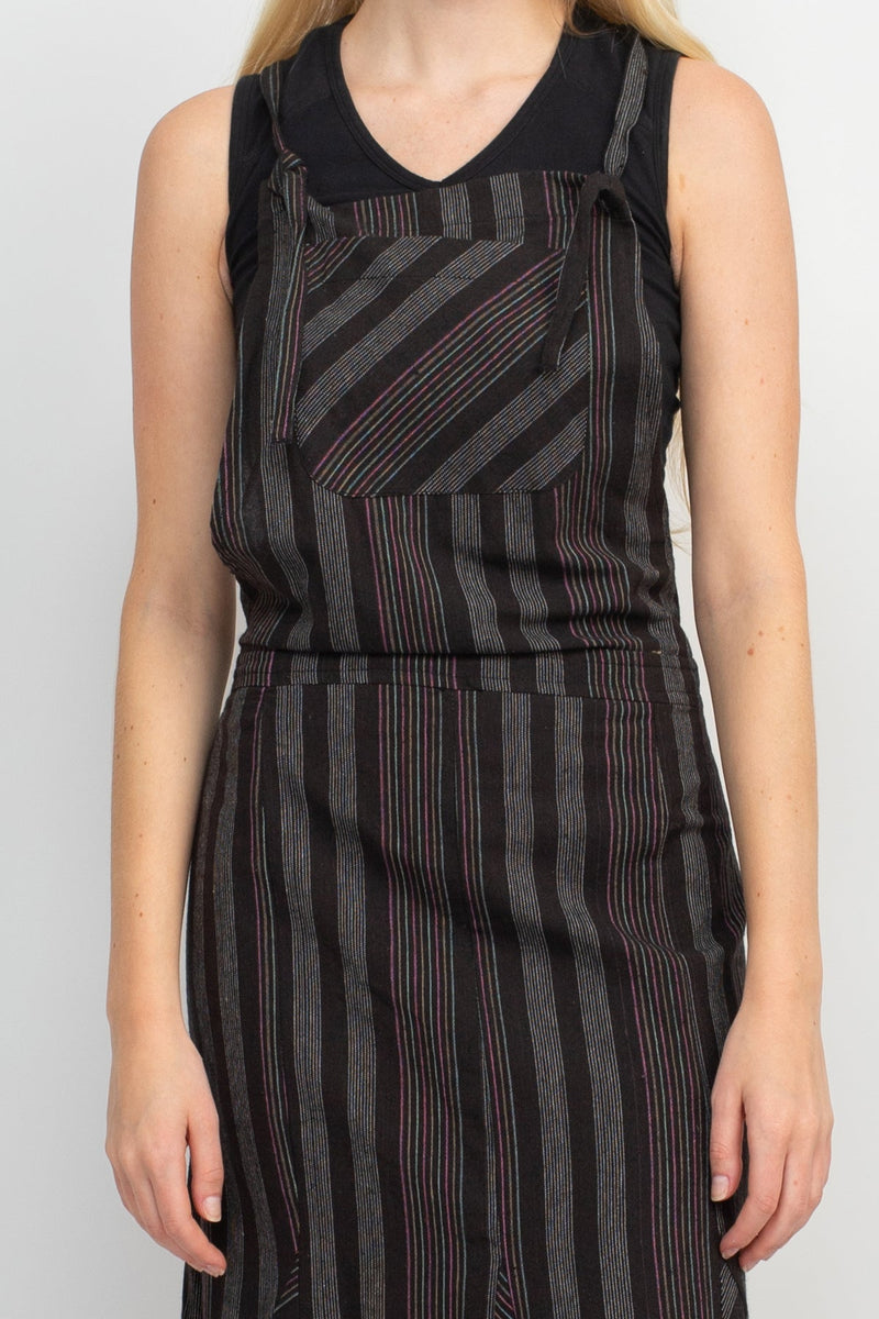 Striped Twirl Skirt Overall