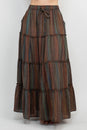 Load image into Gallery viewer, Stripe Tiered Maxi Skirt

