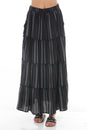 Load image into Gallery viewer, Stripe Tiered Maxi Skirt
