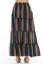 Load image into Gallery viewer, Stripe Tiered Maxi Skirt
