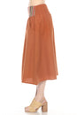 Load image into Gallery viewer, Homespun Striped Yoke Midi Skirt
