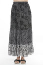 Load image into Gallery viewer, Tiered Lace Print Maxi Skirt

