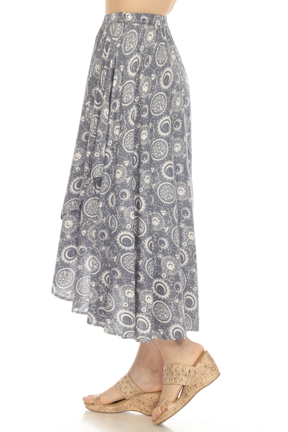 Celestial Flowy Circle Skirt