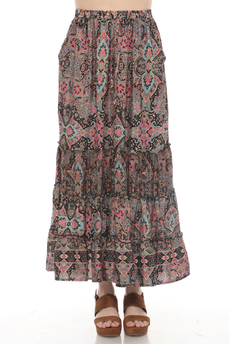 Romantic Tiered Maxi Skirt