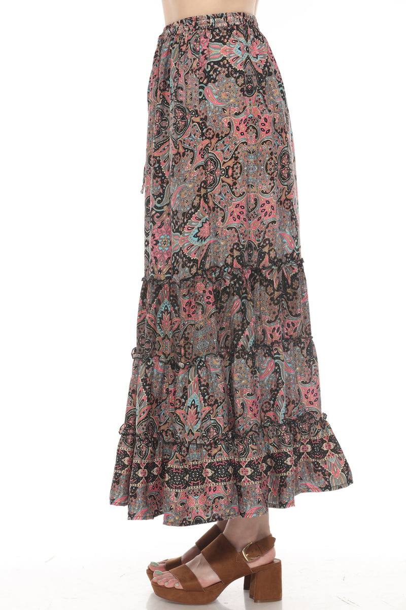 Romantic Tiered Maxi Skirt