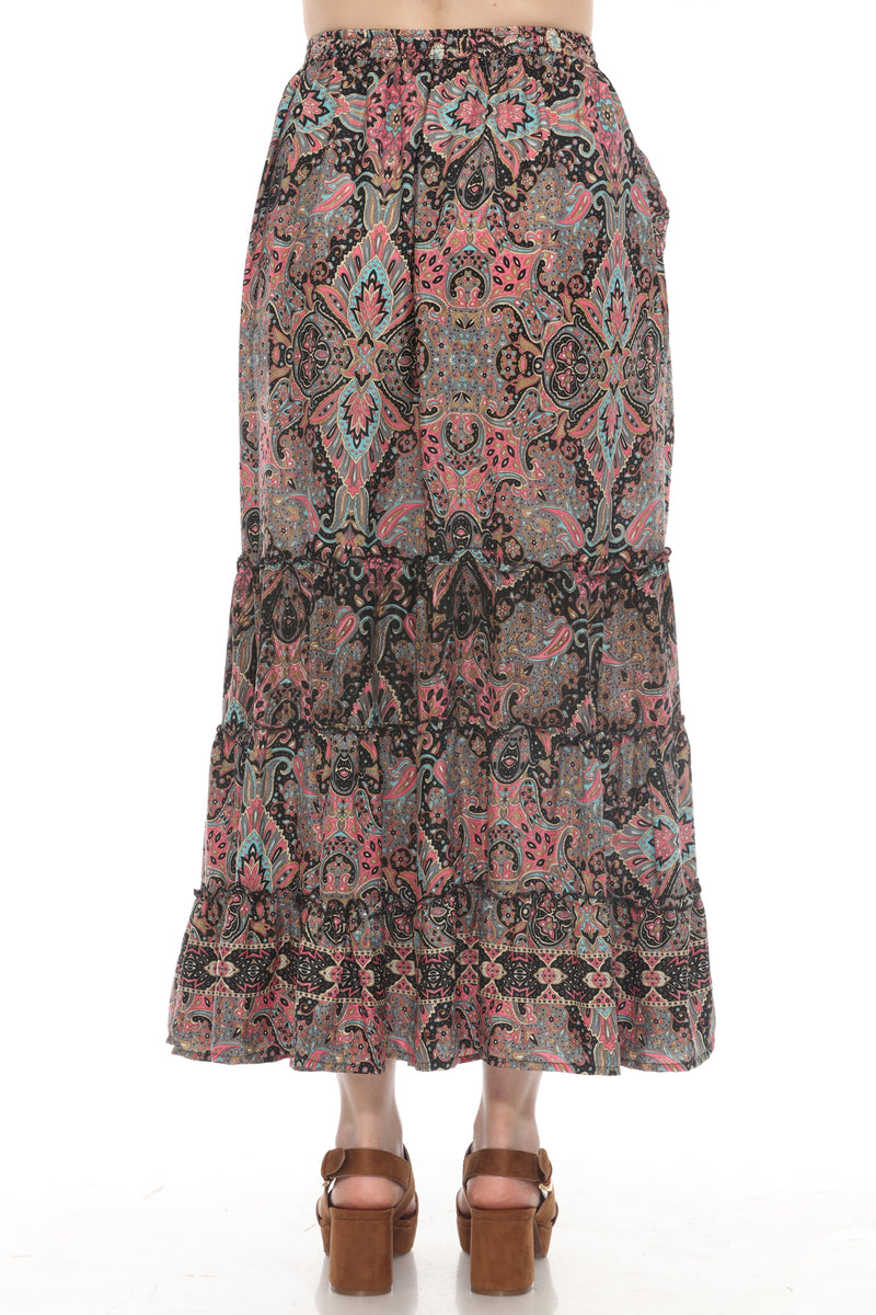 Romantic Tiered Maxi Skirt