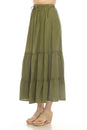 Load image into Gallery viewer, Homespun Tiered Maxi Skirt
