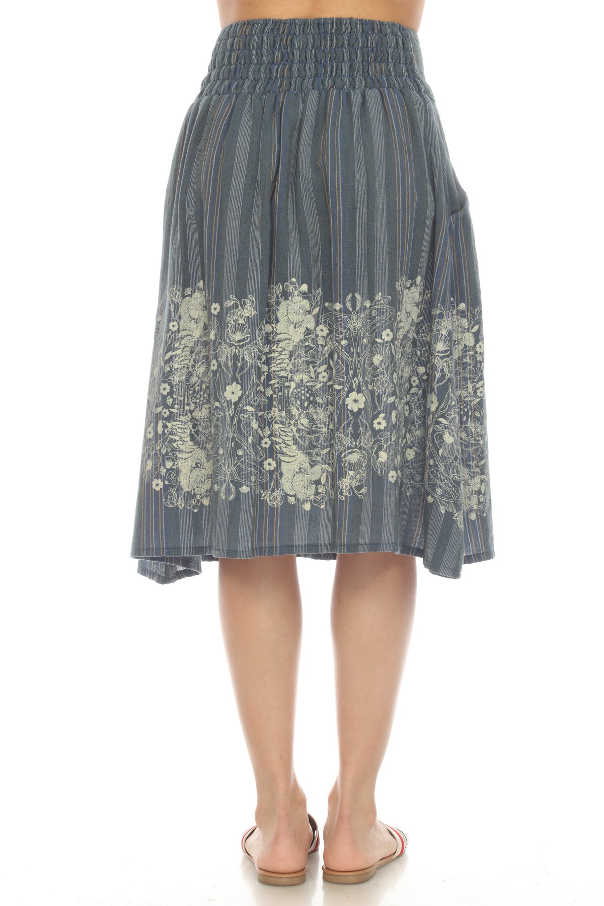 Midnight Floral Midi Skirt