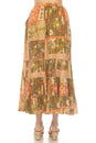 Load image into Gallery viewer, Tropical Patchwork Maxi Skirt
