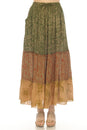 Load image into Gallery viewer, Cactus Garden Tiered Maxi Skirt
