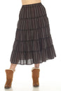 Load image into Gallery viewer, Twirl 5 Tiered Midi Skirt
