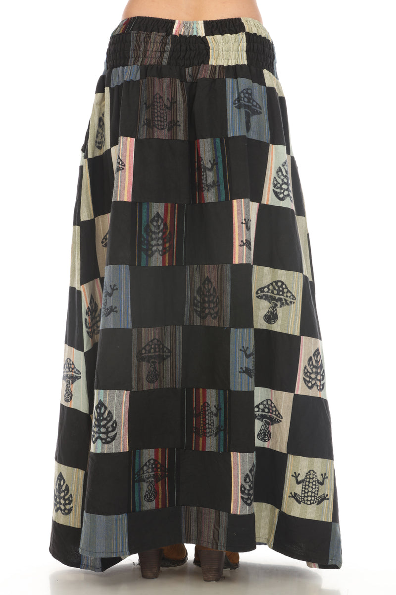 Maxi Patchwork Skirt