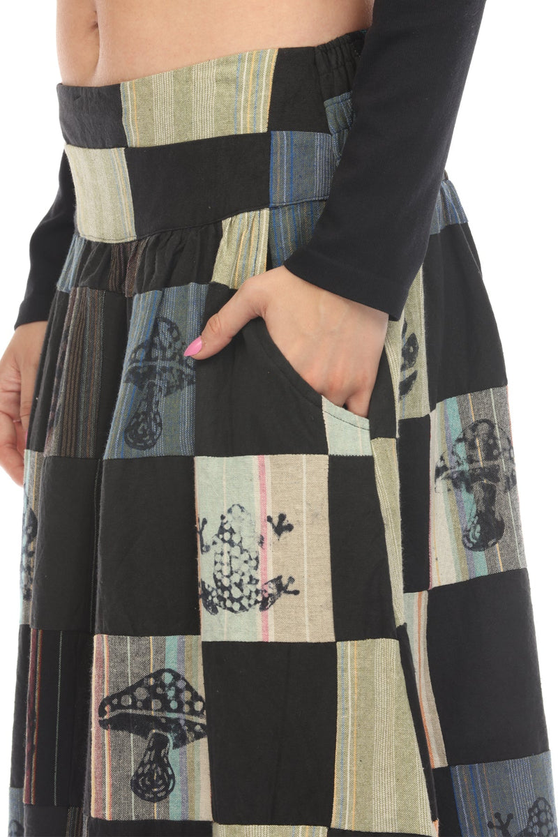 Maxi Patchwork Skirt