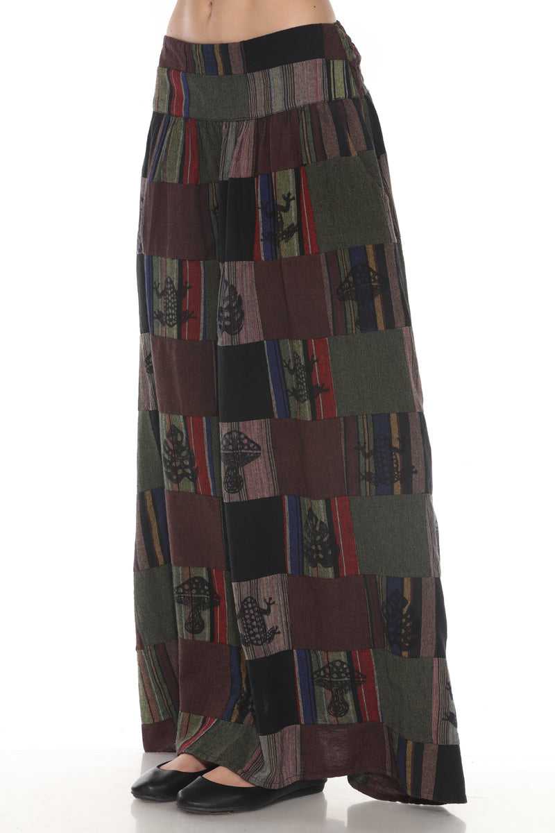 Maxi Patchwork Skirt