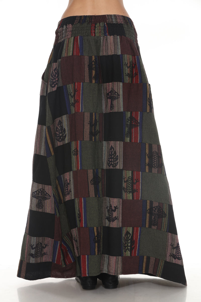 Maxi Patchwork Skirt