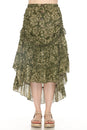 Load image into Gallery viewer, Cinched Hip Drawstring Ruffle Skirt
