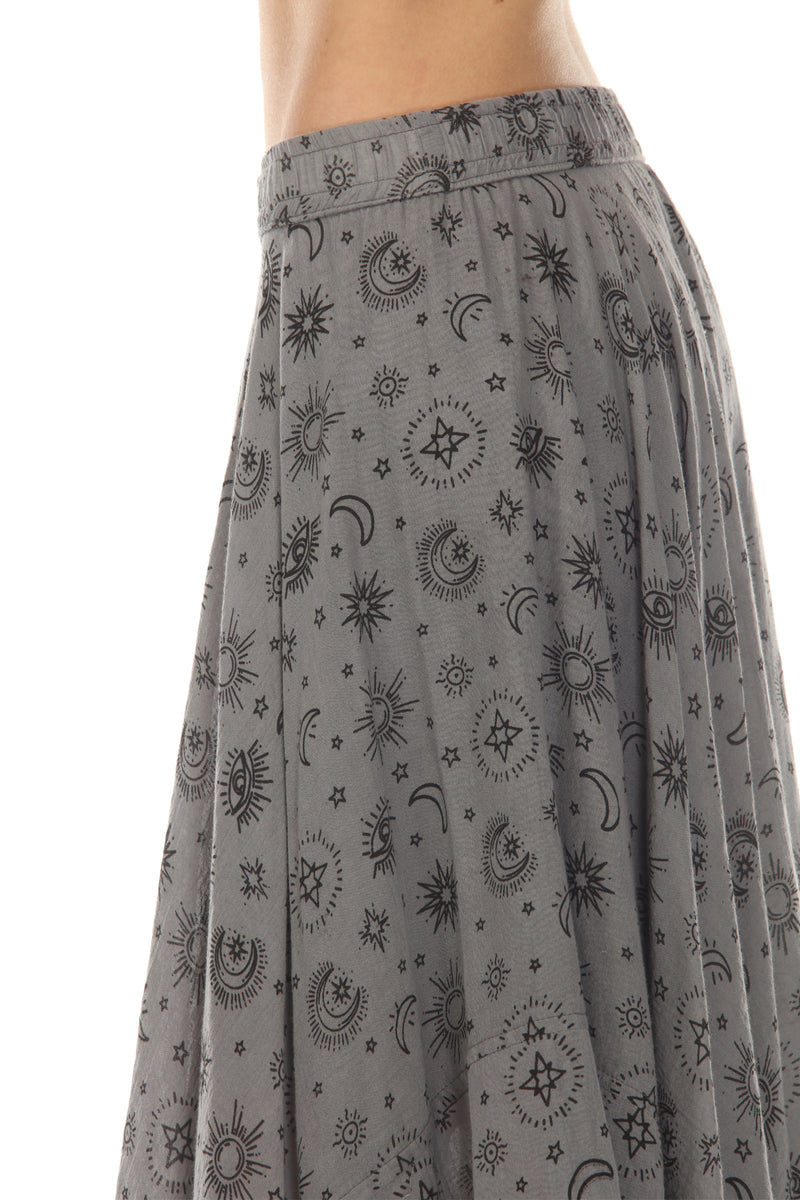Gauze Hanker Chief Maxi Skirt