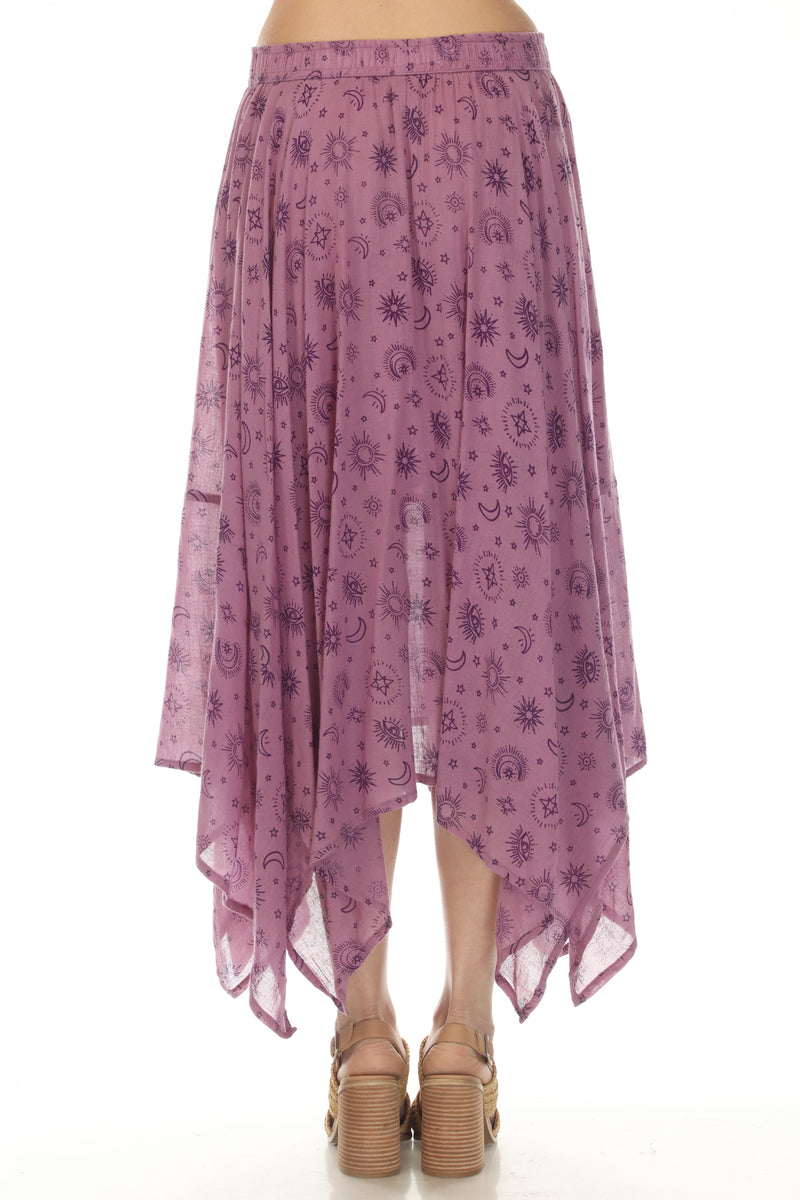 Gauze Hanker Chief Maxi Skirt