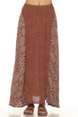 Load image into Gallery viewer, Flowy Lace Print Maxi Skirt
