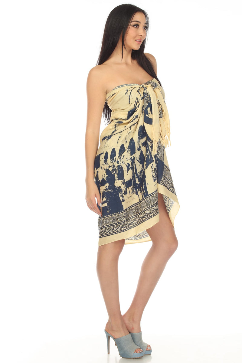 Venice's Bohemian Spirit Multiway Beach Pool Wrap Cover Up Sarong