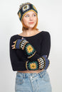 Load image into Gallery viewer, Granny Square Fingerless Mittens
