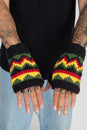 Load image into Gallery viewer, Rasta ZigZag Arm warmer
