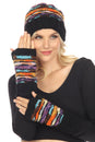 Load image into Gallery viewer, Vibrations Striped Fingerless Gloves
