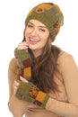 Load image into Gallery viewer, Knit Patachwork Cotttagecore Armwarmer
