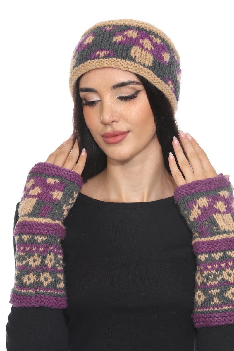Mushroom Knit Armwarmer