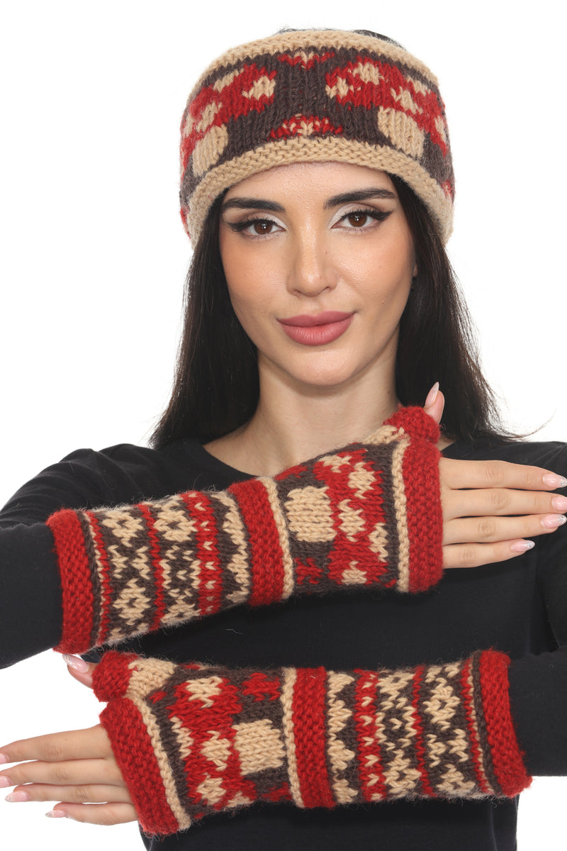 Mushroom Knit Armwarmer
