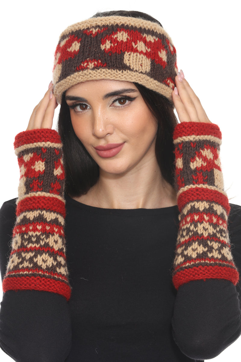 Mushroom Knit Armwarmer