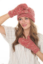 Load image into Gallery viewer, Cable Knit Faux Mohair Mittnes
