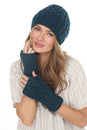 Load image into Gallery viewer, Cable Ribbed Wool Armwarmers
