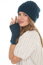 Load image into Gallery viewer, Cable Ribbed Wool Armwarmers
