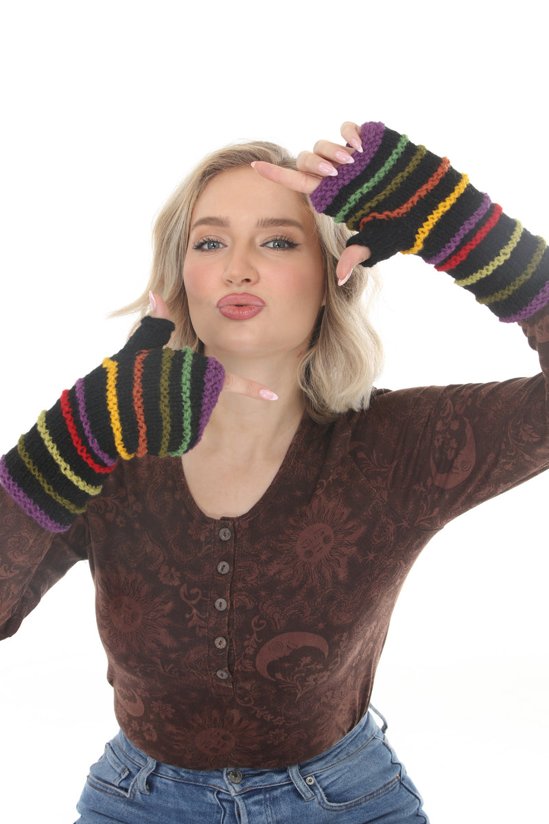 Sediment Rainbow Armwarmers
