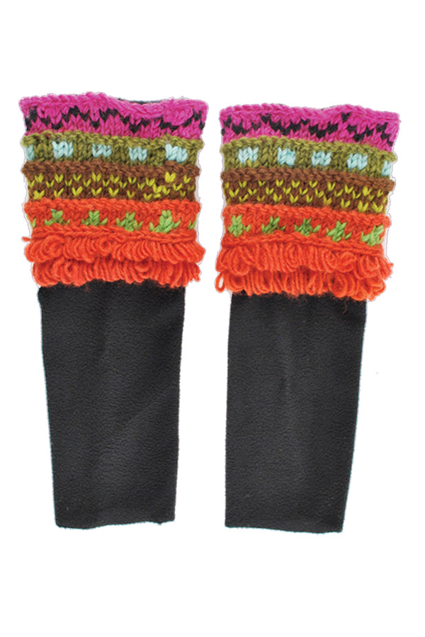 Multi knit boot sleeves