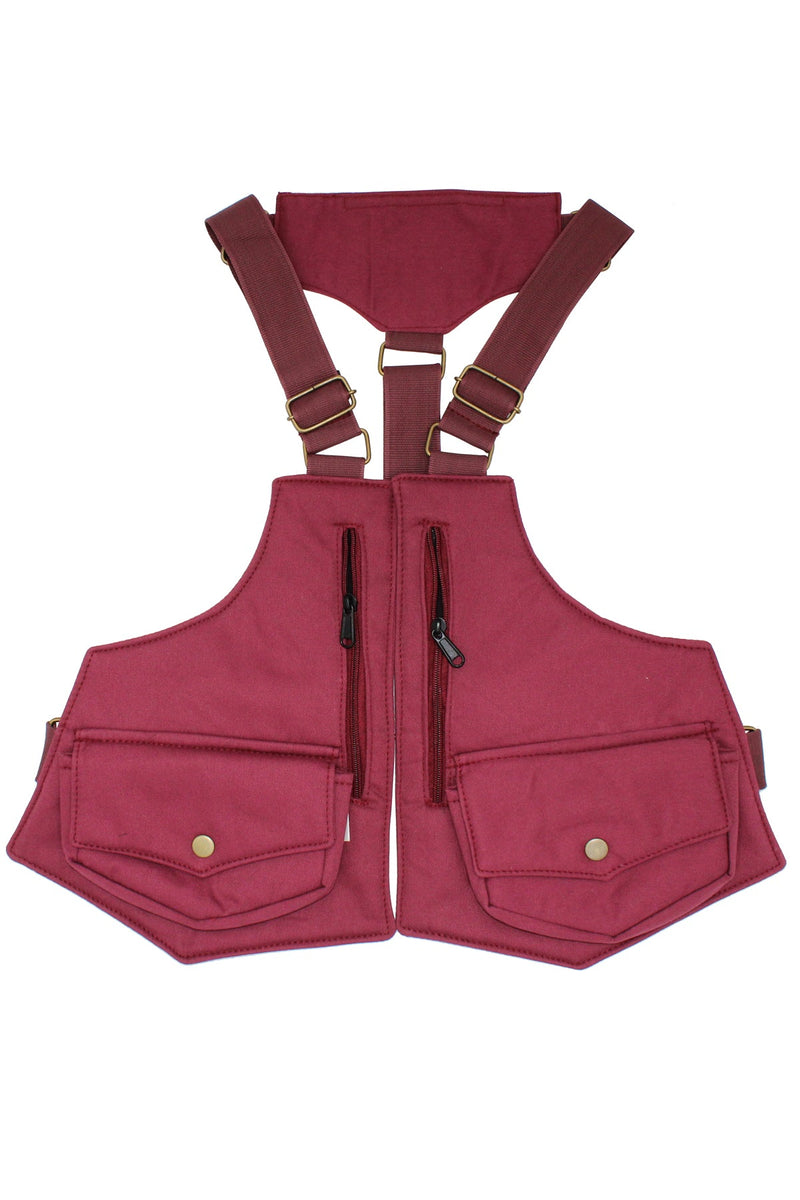 Steampunk Zip Pocket Canvas Vest Bag-One Size