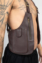 Load image into Gallery viewer, Leather Zip Festival Vest
