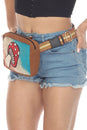 Load image into Gallery viewer, Felt Deco Boho Travelers Belt Bag
