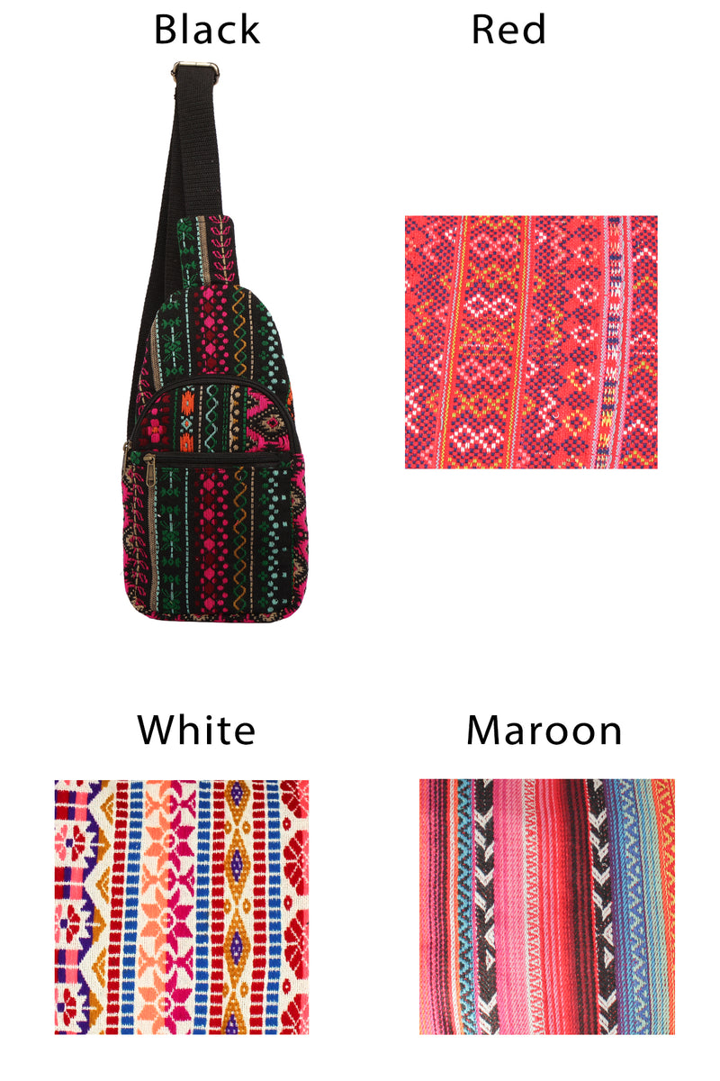 Jacquard Sling Travel Bag